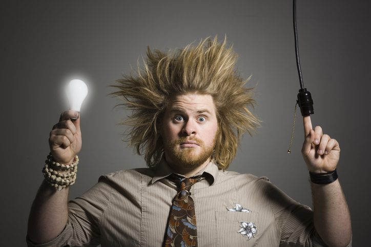 Polk Electric LLC | man with a light bulb